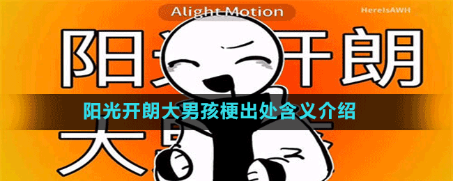 陽(yáng)光開朗大男孩梗出處含義介紹