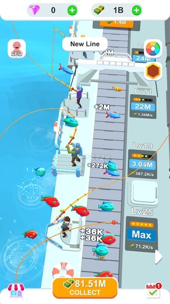 閑散的海上釣魚截圖(2)