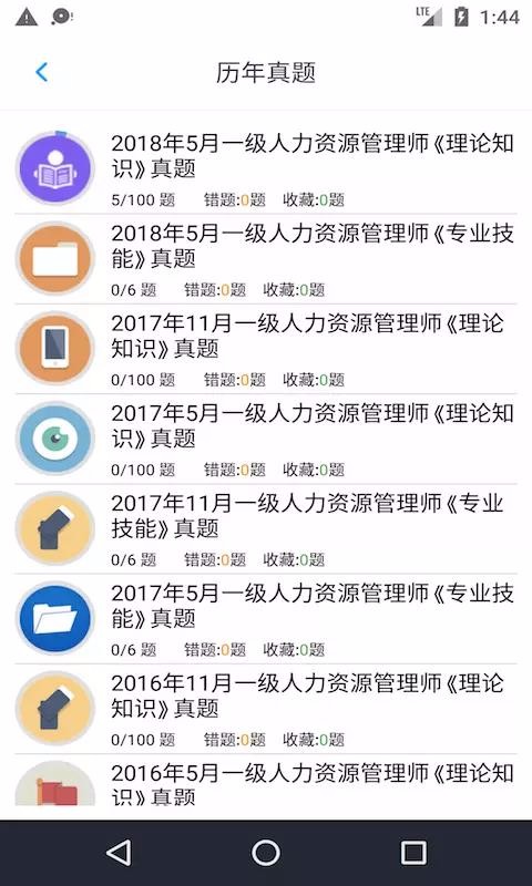 一級人力資源考題截圖(1)