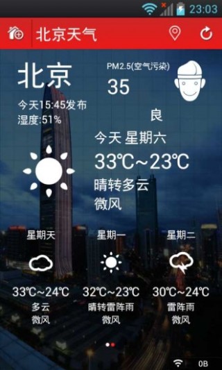 簡(jiǎn)潔天氣截圖(1)