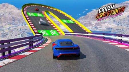 瘋狂汽車特技超級(jí)坡道截圖(1)