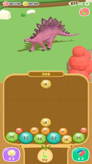 恐龍2048合成侏羅紀世界截圖(3)