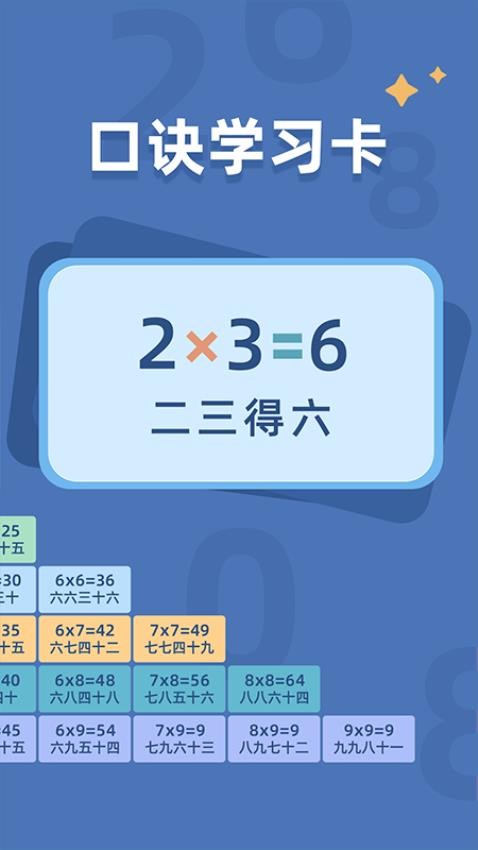 乘法口訣練習(xí)截圖(5)