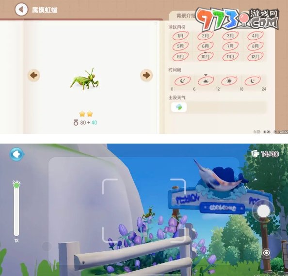 《心動(dòng)小鎮(zhèn)》昆蟲捕捉位置